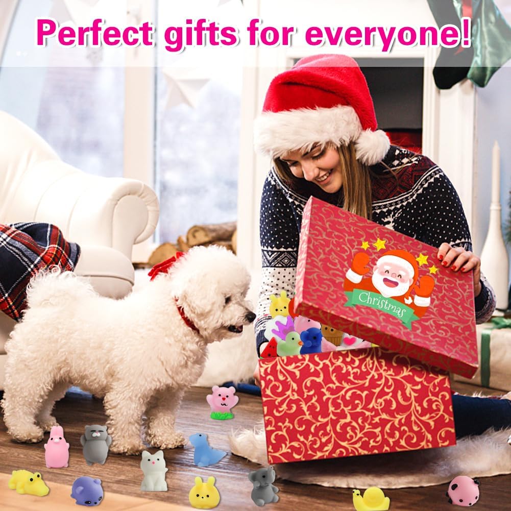 80Pcs Party Favors for Kids 4-8, Kawaii Squishies Mochi Squishy Toy Bulk Fidget Sensory Toys Birthday Gifts for Boys Girls Goodie Bag Christmas Stocking Stuffers Treasure Box Classroom Prizes - Image 7